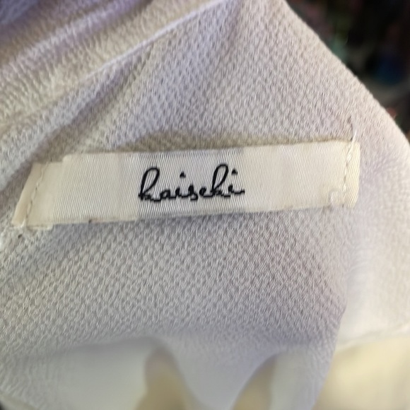 Kaiseki white casual dress up closure size Xl - Picture 6 of 7